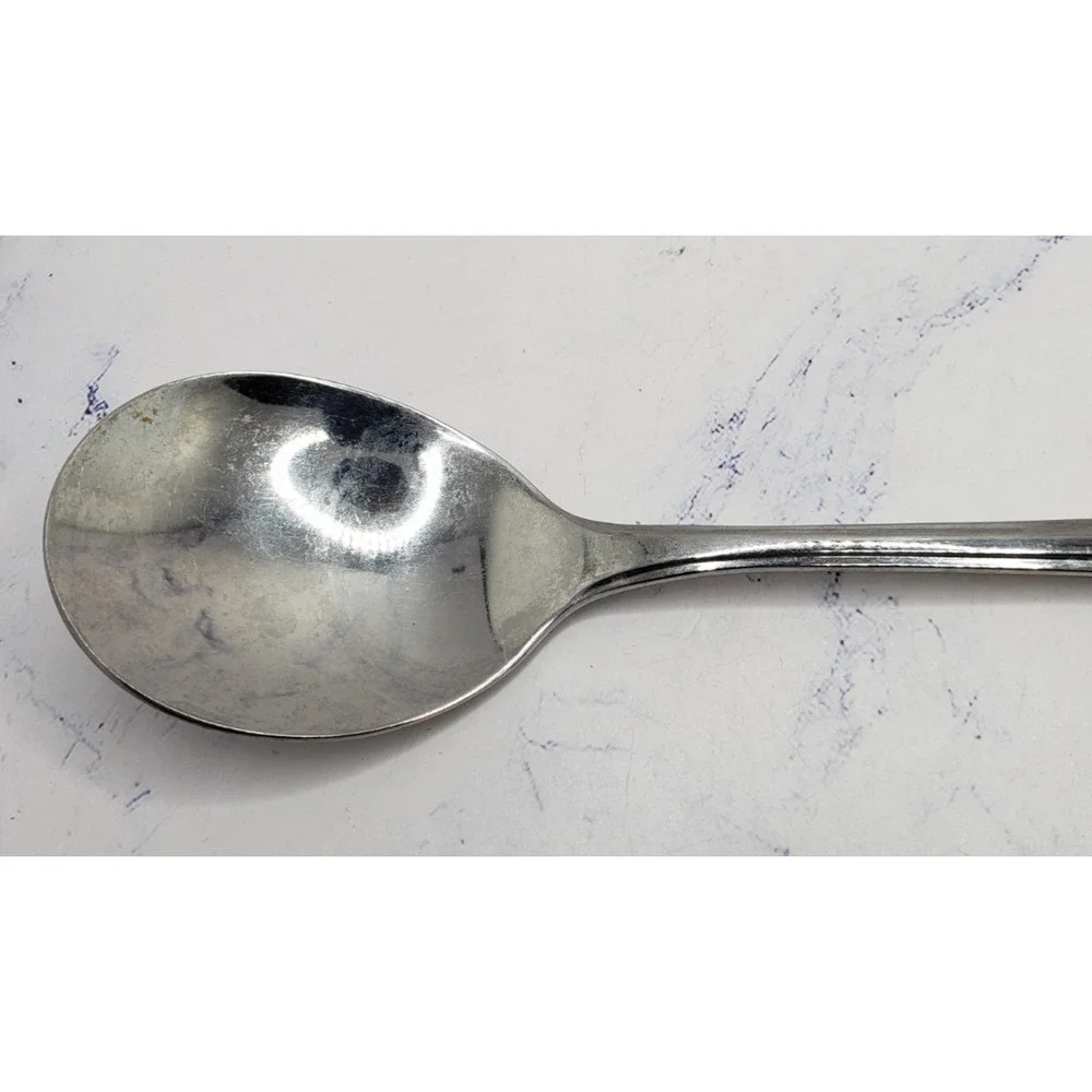 Stainless Steel 8 Inch Classic Flatware Round Soup Spoon